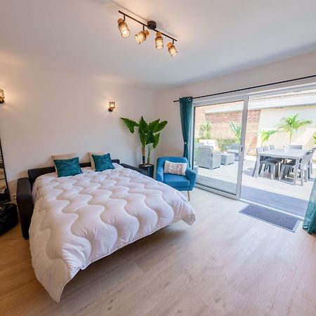 L'Escale Tropicale, Appartement Independant Avec Terrasse Privative Saint-Quentin  Bagian luar foto