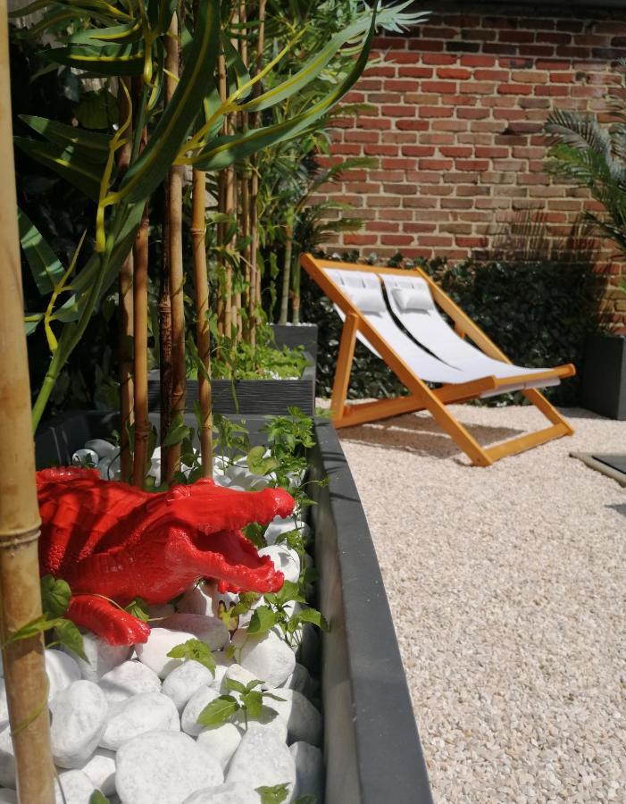 L'Escale Tropicale, Appartement Independant Avec Terrasse Privative Saint-Quentin  Bagian luar foto