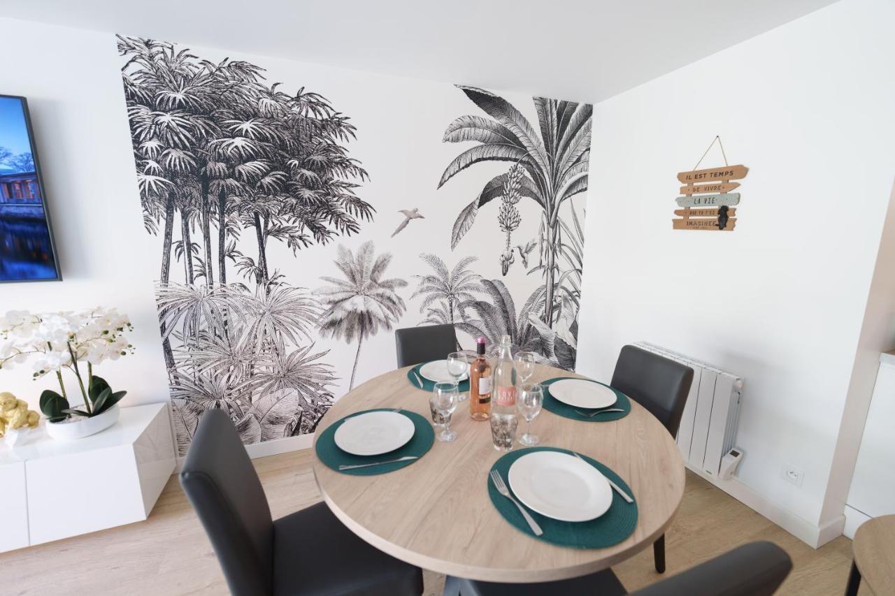 L'Escale Tropicale, Appartement Independant Avec Terrasse Privative Saint-Quentin  Bagian luar foto