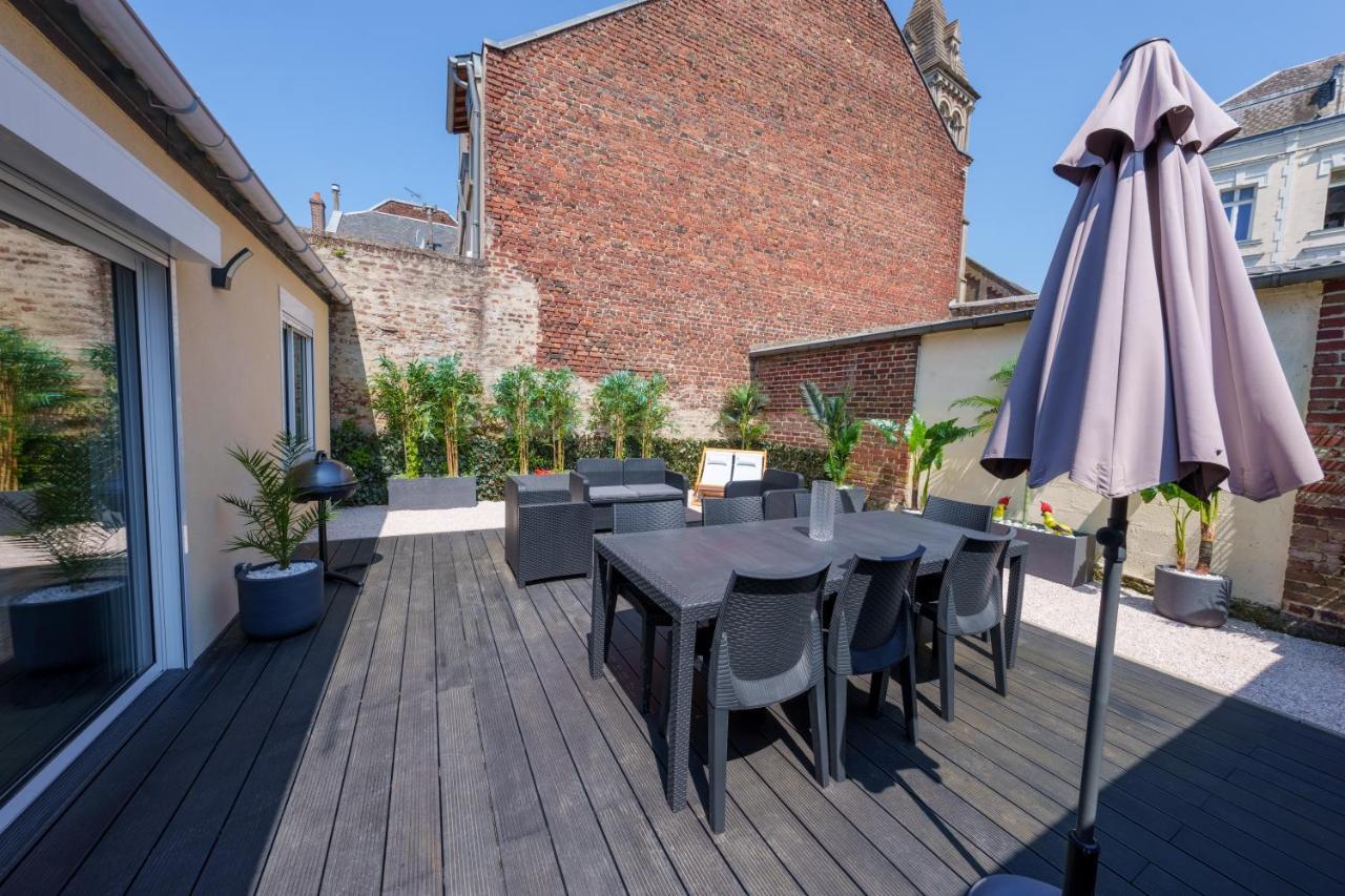 L'Escale Tropicale, Appartement Independant Avec Terrasse Privative Saint-Quentin  Bagian luar foto