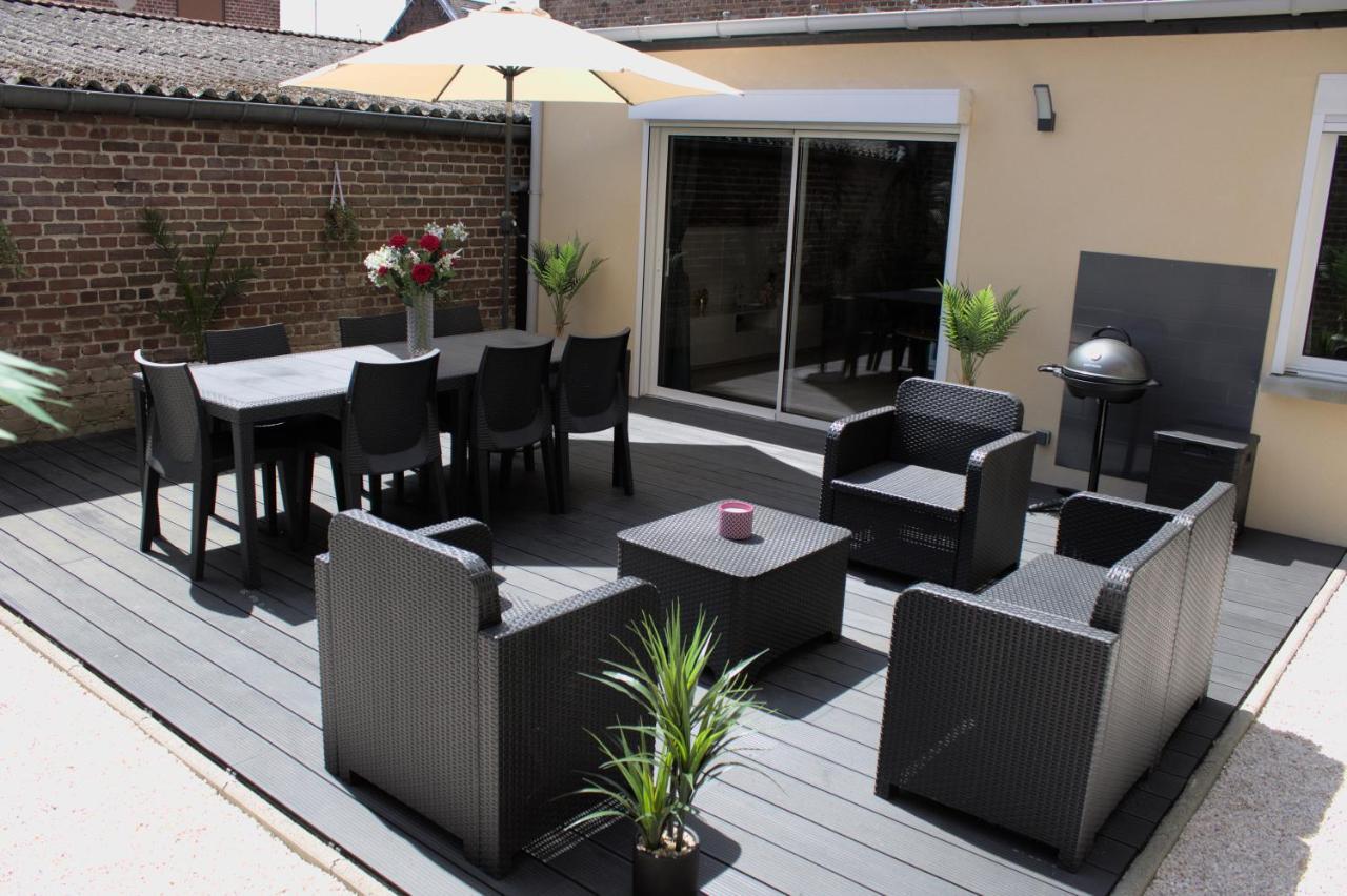 L'Escale Tropicale, Appartement Independant Avec Terrasse Privative Saint-Quentin  Bagian luar foto