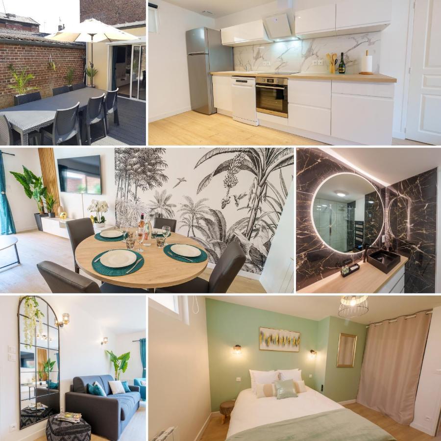 L'Escale Tropicale, Appartement Independant Avec Terrasse Privative Saint-Quentin  Bagian luar foto