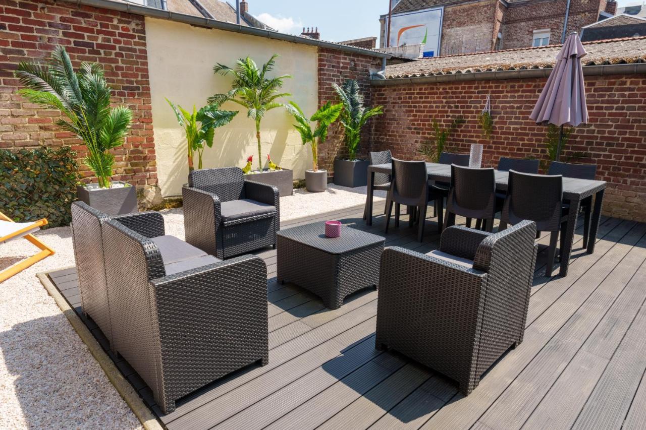 L'Escale Tropicale, Appartement Independant Avec Terrasse Privative Saint-Quentin  Bagian luar foto