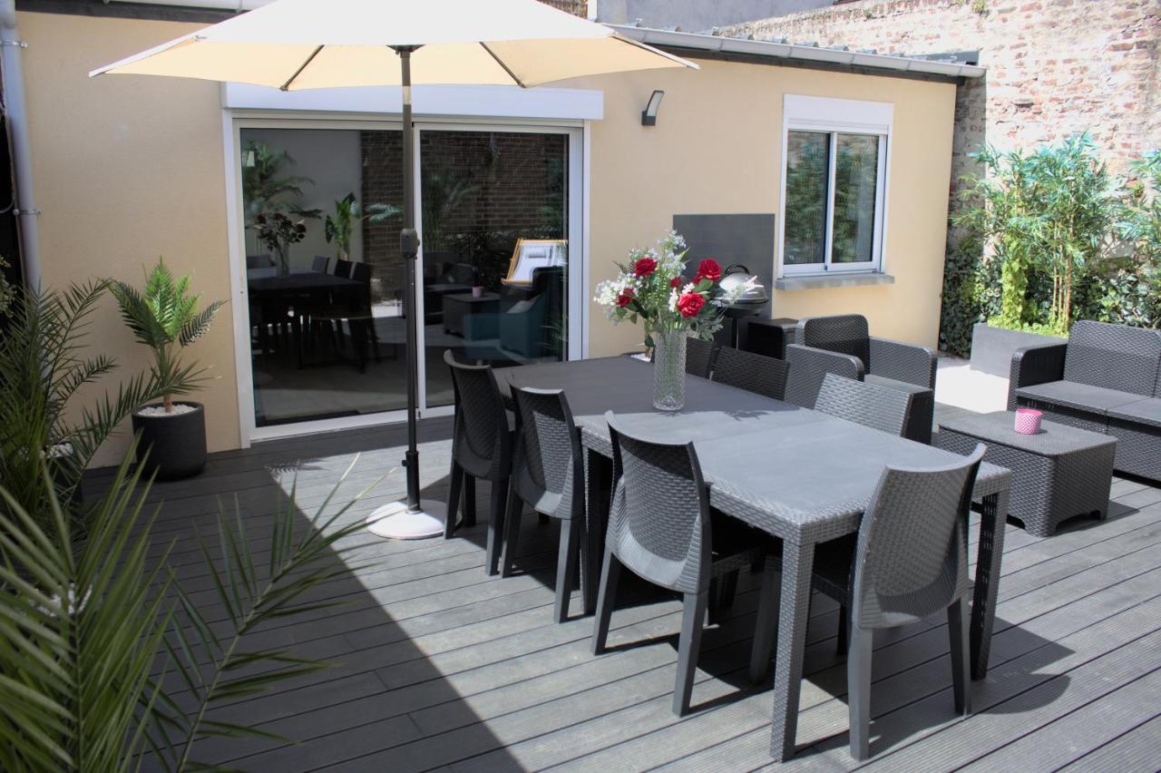 L'Escale Tropicale, Appartement Independant Avec Terrasse Privative Saint-Quentin  Bagian luar foto