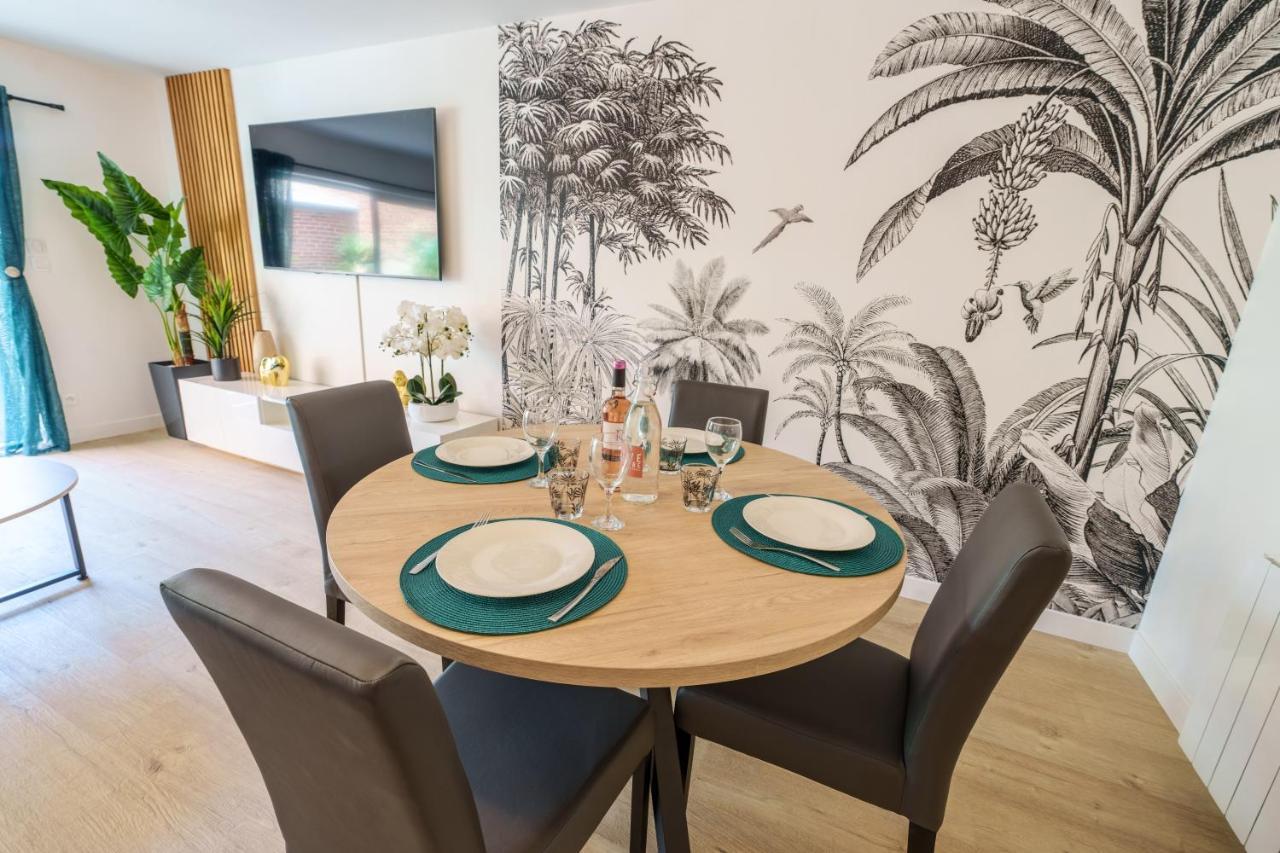 L'Escale Tropicale, Appartement Independant Avec Terrasse Privative Saint-Quentin  Bagian luar foto