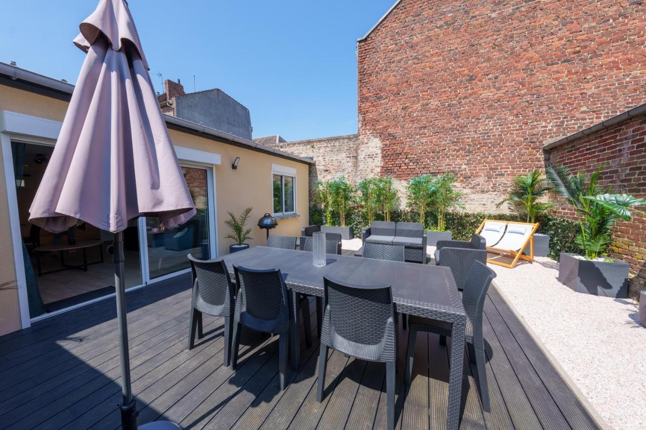 L'Escale Tropicale, Appartement Independant Avec Terrasse Privative Saint-Quentin  Bagian luar foto