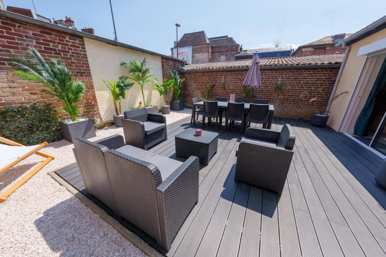 L'Escale Tropicale, Appartement Independant Avec Terrasse Privative Saint-Quentin  Bagian luar foto